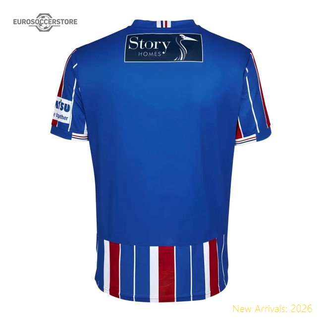 League Two 2025-2026 Home Gear Carlisle United Football Top (Kids)-Jersey Chest: 2026 World Cup Soccer Kits