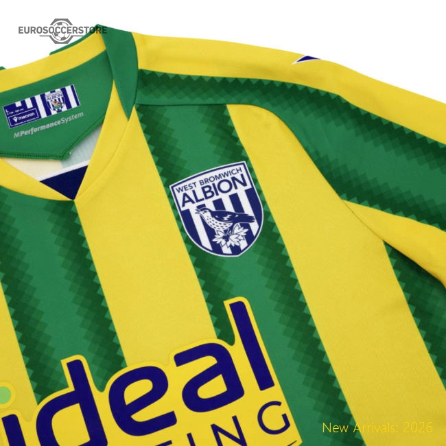 West Brom 2025-2026 Away Uniform Football Match Kit For Diehard Football-Jersey Chest: 2026 World Cup Soccer Kits