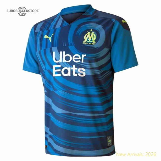 Marseille 2020-2021 Third Uniform Marseille (Your Name) Match Kit-Jersey Chest: 2026 World Cup Soccer Kits