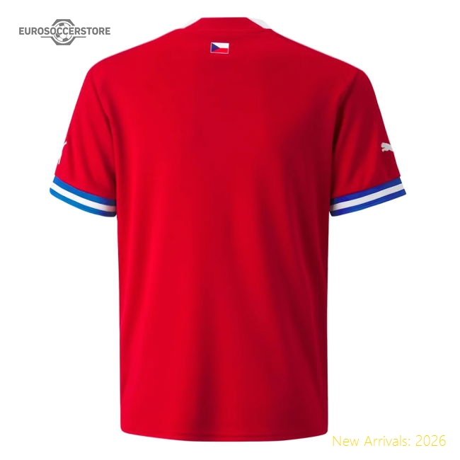 Czech Republic Kids(Youth) 2022-2023 Home Czech Republic Top Kids-Jersey Chest: 2026 World Cup Soccer Kits