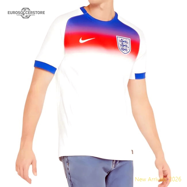 England 2025-2026 Home Kit Mens Player Version Football Jersey-Jersey Chest: 2026 World Cup Soccer Kits
