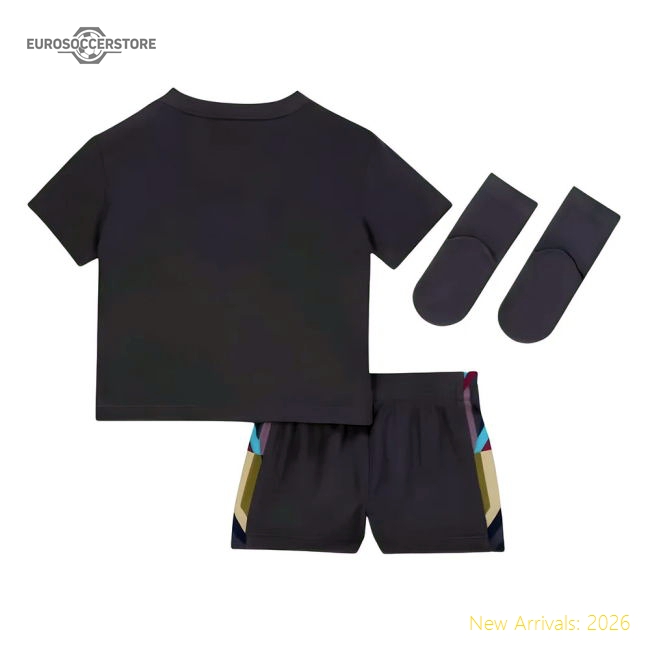 England 2024-2025 Away Gear England Baby Match Kit-Jersey Chest: 2026 World Cup Soccer Kits