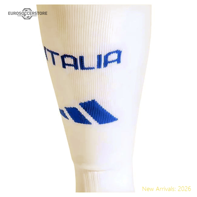 Italy 2024-2025 Away Gear Italy Socks White-Jersey Chest: 2026 World Cup Soccer Kits