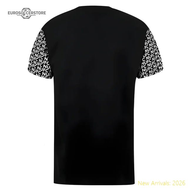Newcastle Football T-Shirt (Black) For Diehard Football Fans-Jersey Chest: 2026 World Cup Soccer Kits