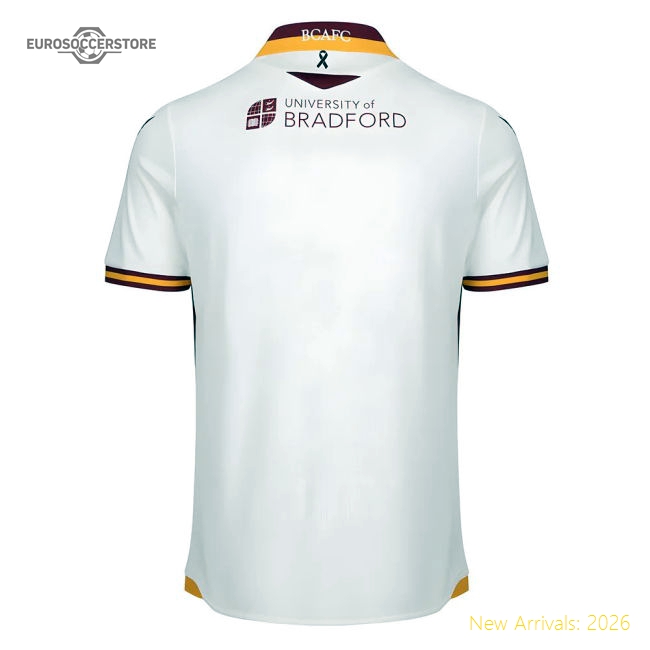 League Two 2023-2024 Away Gear Bradford City Football Jersey-Jersey Chest: 2026 World Cup Soccer Kits