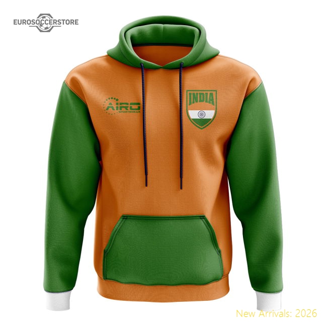 India India Concept Country Football Hoody Orange-Jersey Chest: 2026 World Cup Soccer Kits