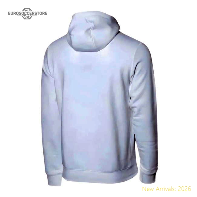 Lazio 2024-2025 Lazio Over The Head Hoodie Match Kit (White)-Jersey Chest: 2026 World Cup Soccer Kits