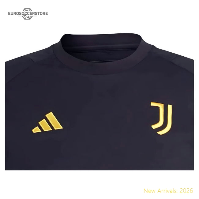 Juventus 2023-2024 Juventus Cotton Football Tee (Black)-Jersey Chest: 2026 World Cup Soccer Kits
