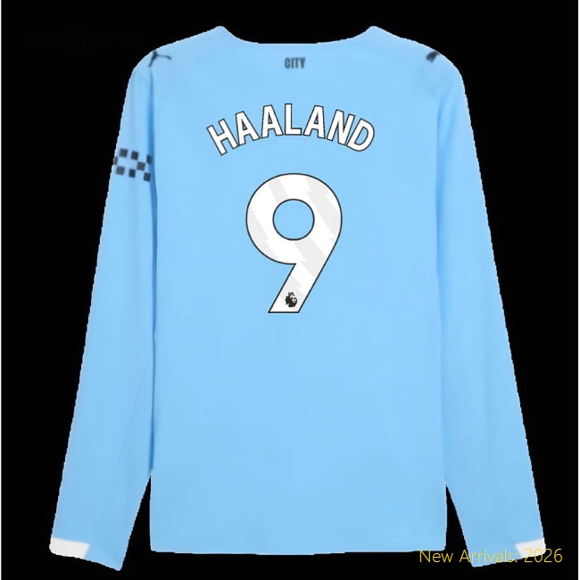 Man City 2025-2026 Home Gear Long Sleeve Player Version Match Kit-Jersey Chest: 2026 World Cup Soccer Kits