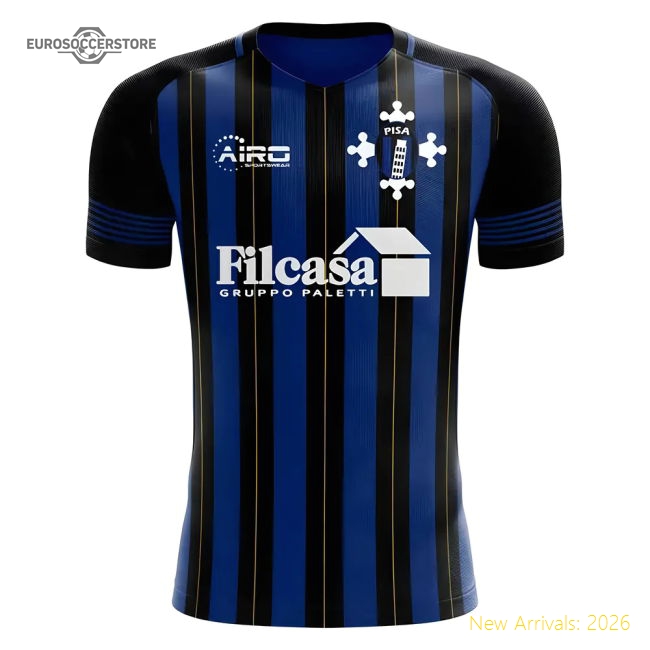 Pisa 2025-2026 Home Uniform Pisa Concept Football Kit Match Kit (Airo)-Jersey Chest: 2026 World Cup Soccer Kits