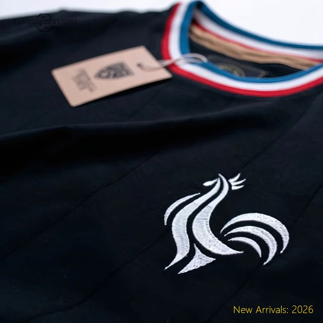 France Vintage France Les Bleus Black Soccer Football Jersey-Jersey Chest: 2026 World Cup Soccer Kits