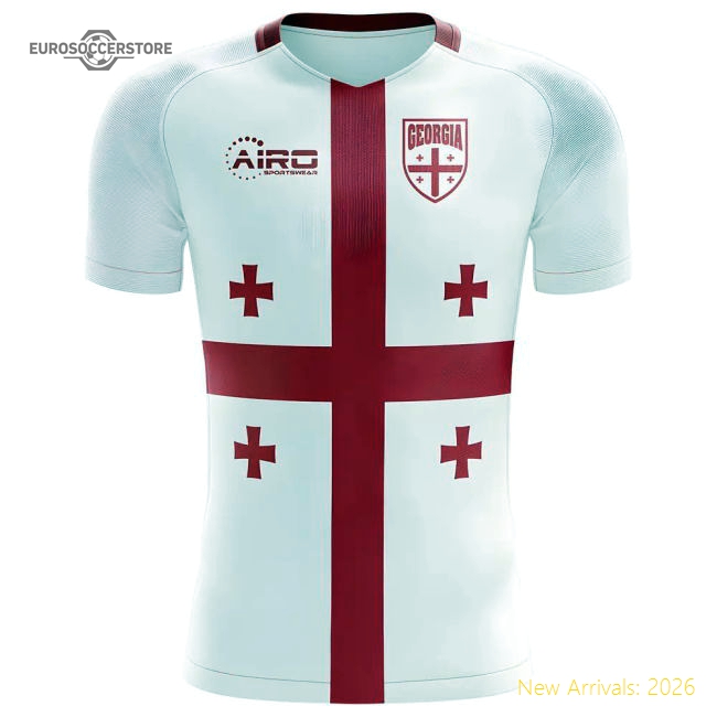 Georgia 2025-2026 Football Jersey-Jersey Chest: 2026 World Cup Soccer Kits