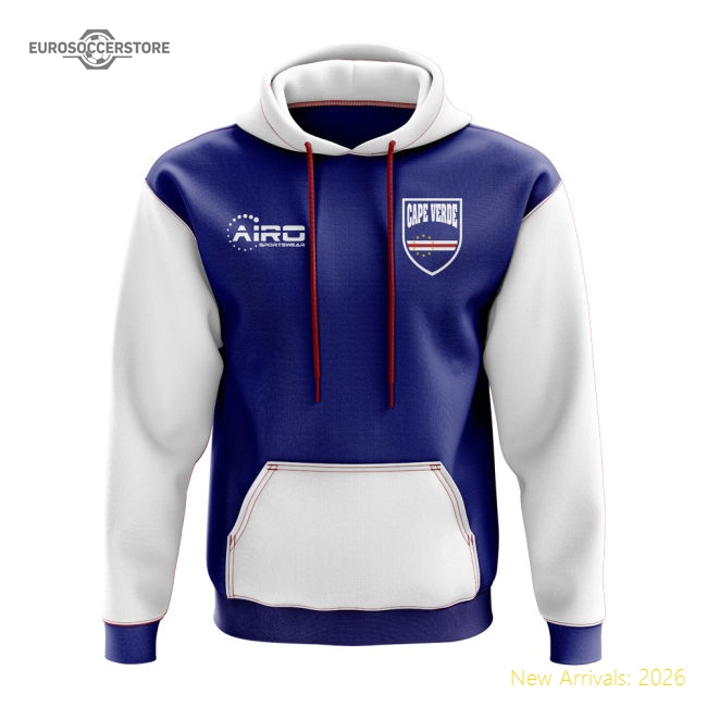 S,Cape Verde Cape Verde Concept Country Football Hoody (Blue)-Jersey Chest: 2026 World Cup Soccer Kits