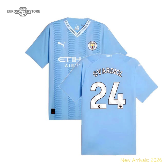 Man City 2023-2024 Home Gear Player Version Football Top-Jersey Chest: 2026 World Cup Soccer Kits