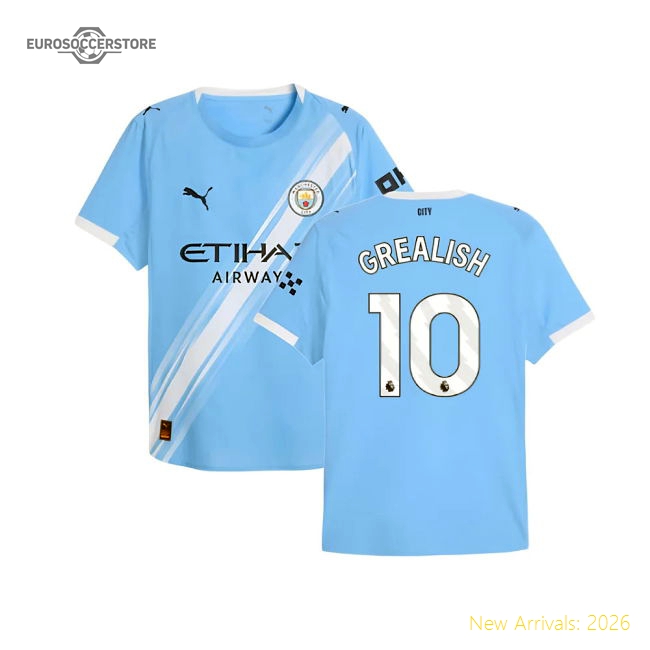 Man City 2025-2026 Home Gear Player Version Football Jersey-Jersey Chest: 2026 World Cup Soccer Kits