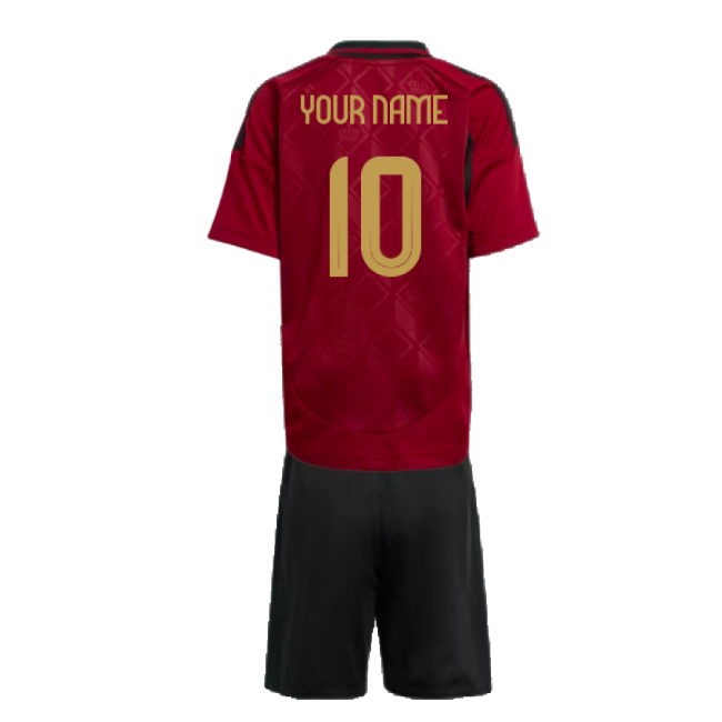 Belgium 2024-2025 Home Gear Belgium Mini Kit (Your Name)-Jersey Chest: 2026 World Cup Soccer Kits