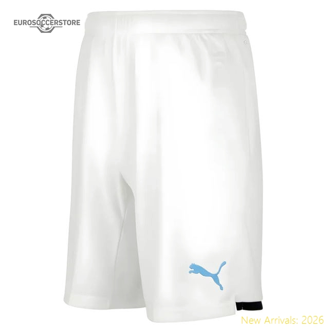 Marseille Home Kit Marsille Shorts Football Shirt (White)-Jersey Chest: 2026 World Cup Soccer Kits