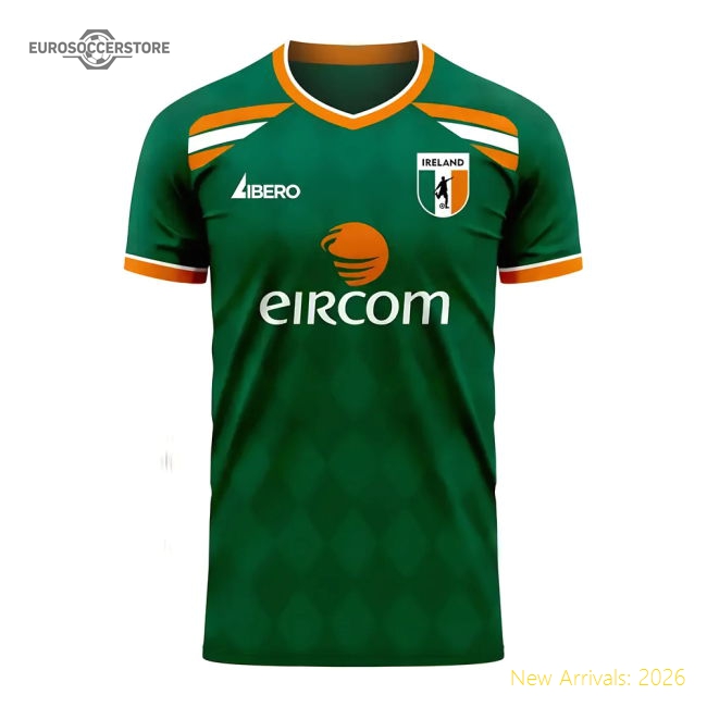 Ireland 2025-2026 Ireland Classic Concept Football Kit Libero-Jersey Chest: 2026 World Cup Soccer Kits