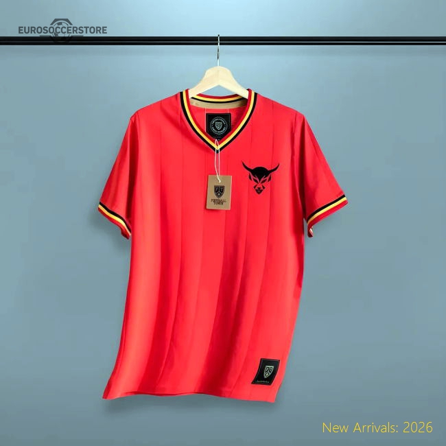 Belgium Vintage Belgium Le Diable Soccer Football Jersey-Jersey Chest: 2026 World Cup Soccer Kits