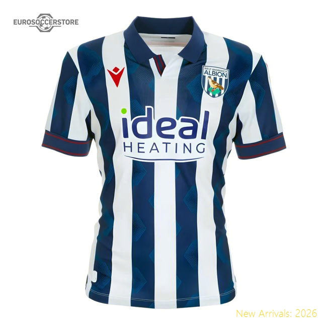 West Brom 2024-2025 Home Uniform Football Football Shirt-Jersey Chest: 2026 World Cup Soccer Kits