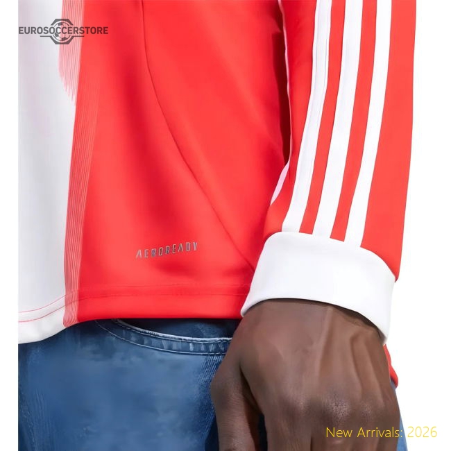 Bayern Munich 2025-2026 Home Uniform Long Sleeve Football Shirt-Jersey Chest: 2026 World Cup Soccer Kits