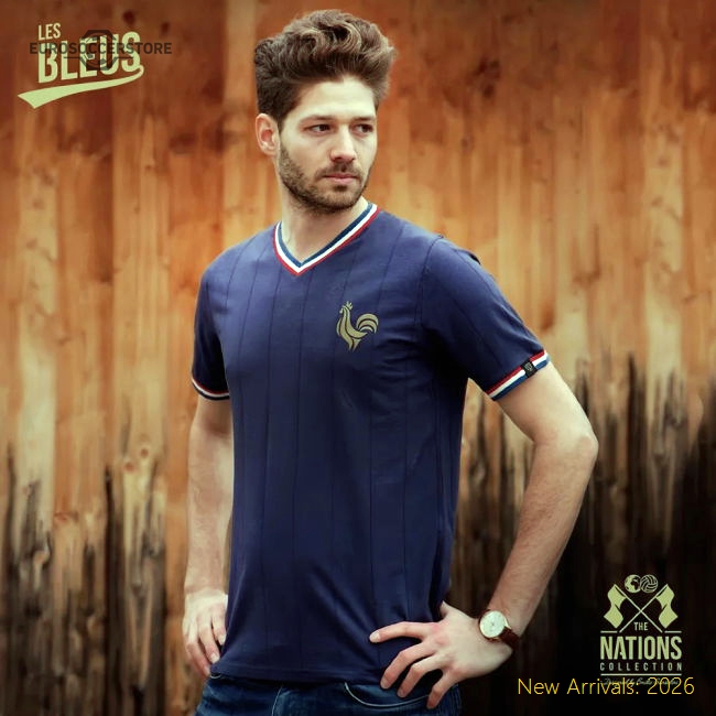 France Vintage France Les Bleus Soccer Football Jersey-Jersey Chest: 2026 World Cup Soccer Kits