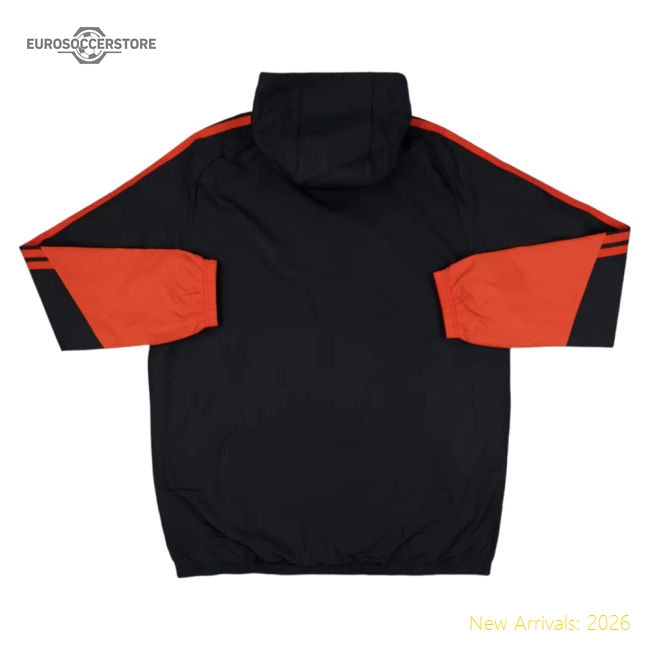 Belgium 2026-2027 Belgium Allweather Jacket Black-Jersey Chest: 2026 World Cup Soccer Kits