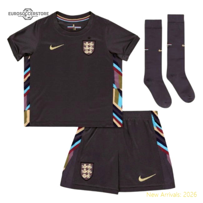 England 2024-2025 Away Match Kit England Mini Match Kit-Jersey Chest: 2026 World Cup Soccer Kits