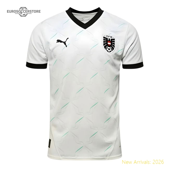 Austria 2024-2025 Away Uniform Football Football Top-Jersey Chest: 2026 World Cup Soccer Kits