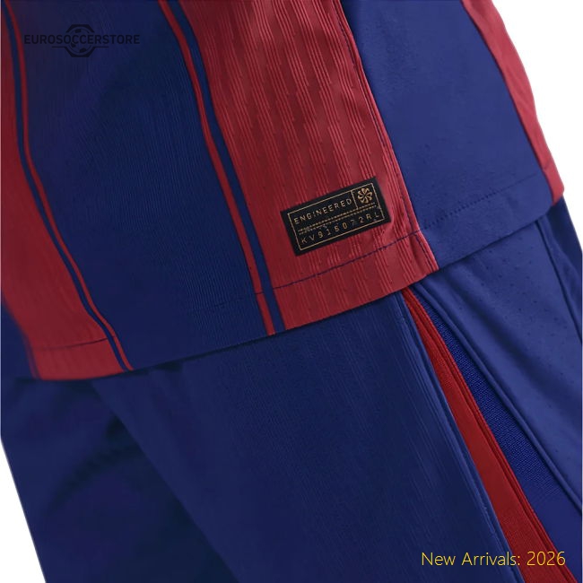 Barcelona 2025-2026 Home Gear Player Version Football Match Kit-Jersey Chest: 2026 World Cup Soccer Kits