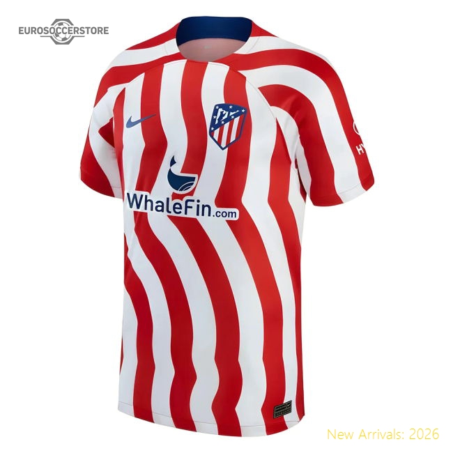 Atletico Madrid 2022-2023 Home Gear Football Jersey For Diehard Football-Jersey Chest: 2026 World Cup Soccer Kits