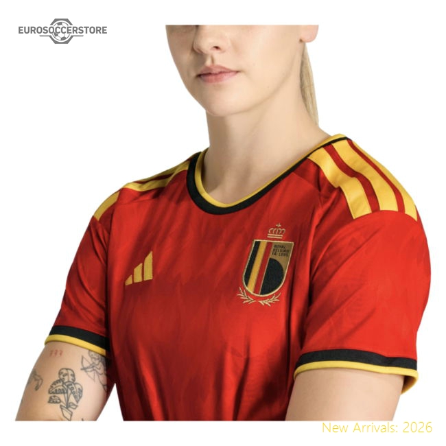 Belgium 2026-2027 Home Kit Football Jersey Womens-Jersey Chest: 2026 World Cup Soccer Kits