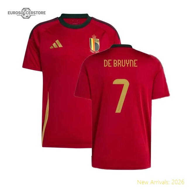Belgium 2024-2025 Home Uniform Fan Football Football Top-Jersey Chest: 2026 World Cup Soccer Kits