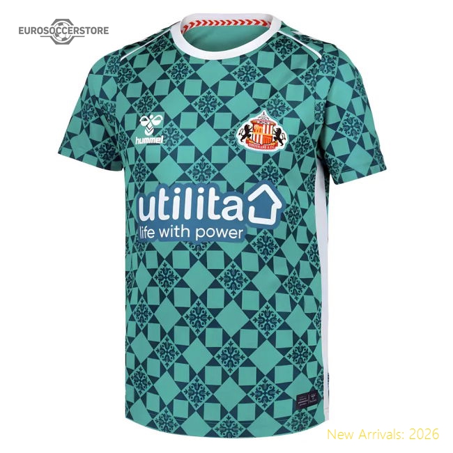 Sunderland 2025-2026 Goalkeeper Uniform Kids Match Kit (Green)-Jersey Chest: 2026 World Cup Soccer Kits