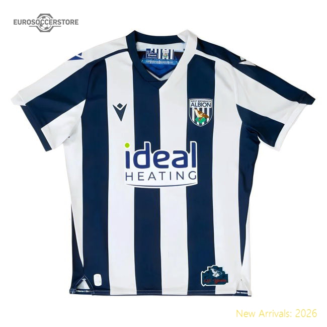 West Brom 2025-2026 Home Gear Kids Football Match Kit For Diehard Footba-Jersey Chest: 2026 World Cup Soccer Kits