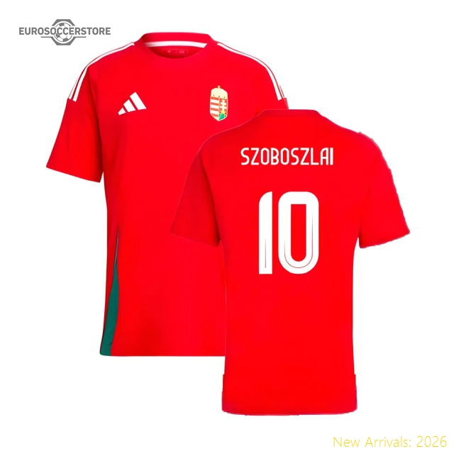 Hungary 2024-2025 Home Uniform Football Football Top-Jersey Chest: 2026 World Cup Soccer Kits