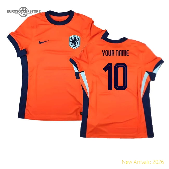 Holland Women 2024-2025 Home Kit Netherlands (Your Name) Jersey Womens-Jersey Chest: 2026 World Cup Soccer Kits