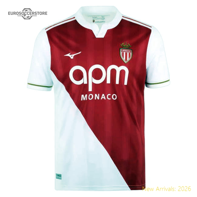 Monaco 2025-2026 Home Uniform Football Jersey For Diehard Football Fans-Jersey Chest: 2026 World Cup Soccer Kits