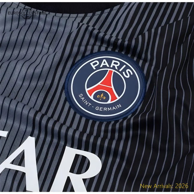 Psg 2025-2026 Goalkeeper Uniform Football Match Kit (Black)-Jersey Chest: 2026 World Cup Soccer Kits