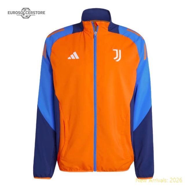 Juventus 2024-2025 Juventus Presentation Jacket (Orange)-Jersey Chest: 2026 World Cup Soccer Kits