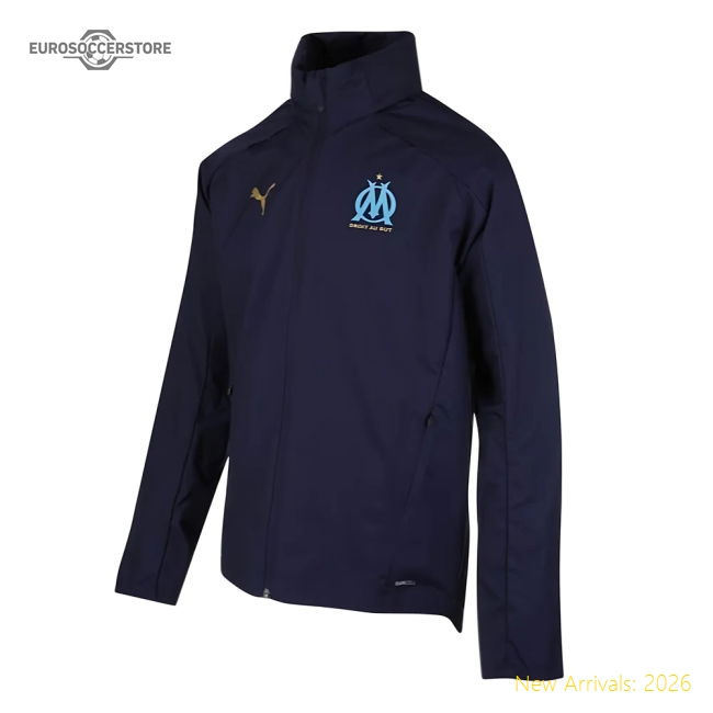 Marseille 2020-2021 Marseille Training Football Jacket (Peacot)-Jersey Chest: 2026 World Cup Soccer Kits