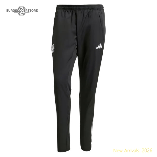 Man Utd 2025-2026 Man Utd Presentation Pants Match Kit (Black)-Jersey Chest: 2026 World Cup Soccer Kits