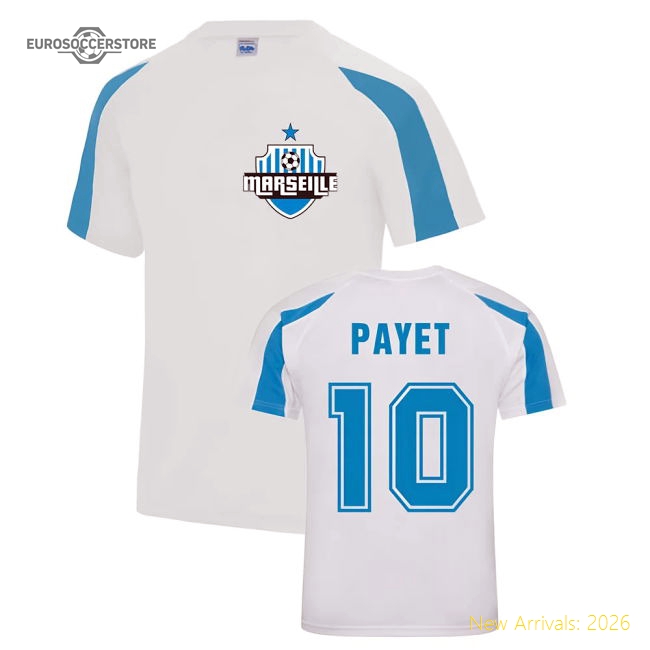 Marseille Dimitri Payet Marseille Sports Training Match Kit (White)-Jersey Chest: 2026 World Cup Soccer Kits