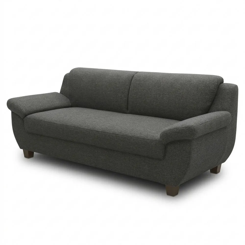 Sofá de 3 Plazas en Antracita 91x207x80 cm