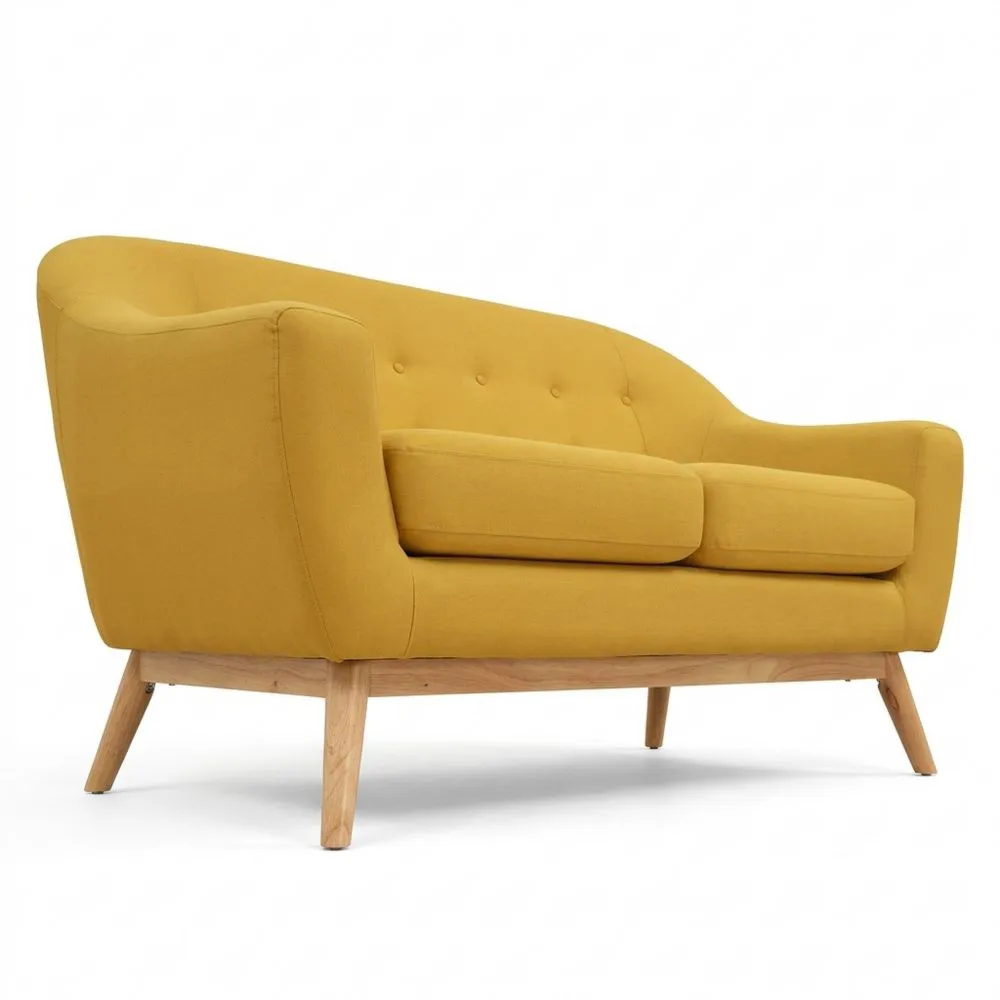 Sofá de 2 Plazas para Salón Moderno con Espuma de Poliuretano