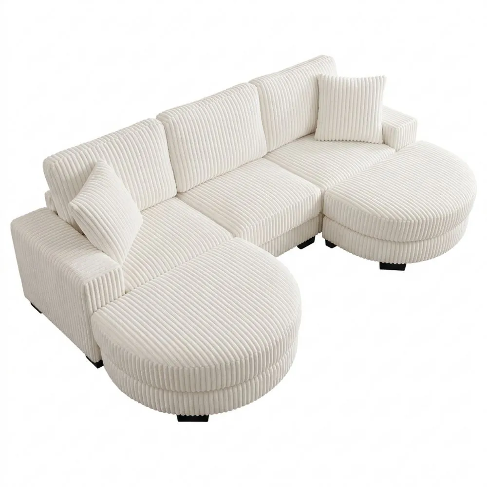 Sofá Esquinero en Forma de L con Función de Cama, para Salón, Apartamento y Oficina