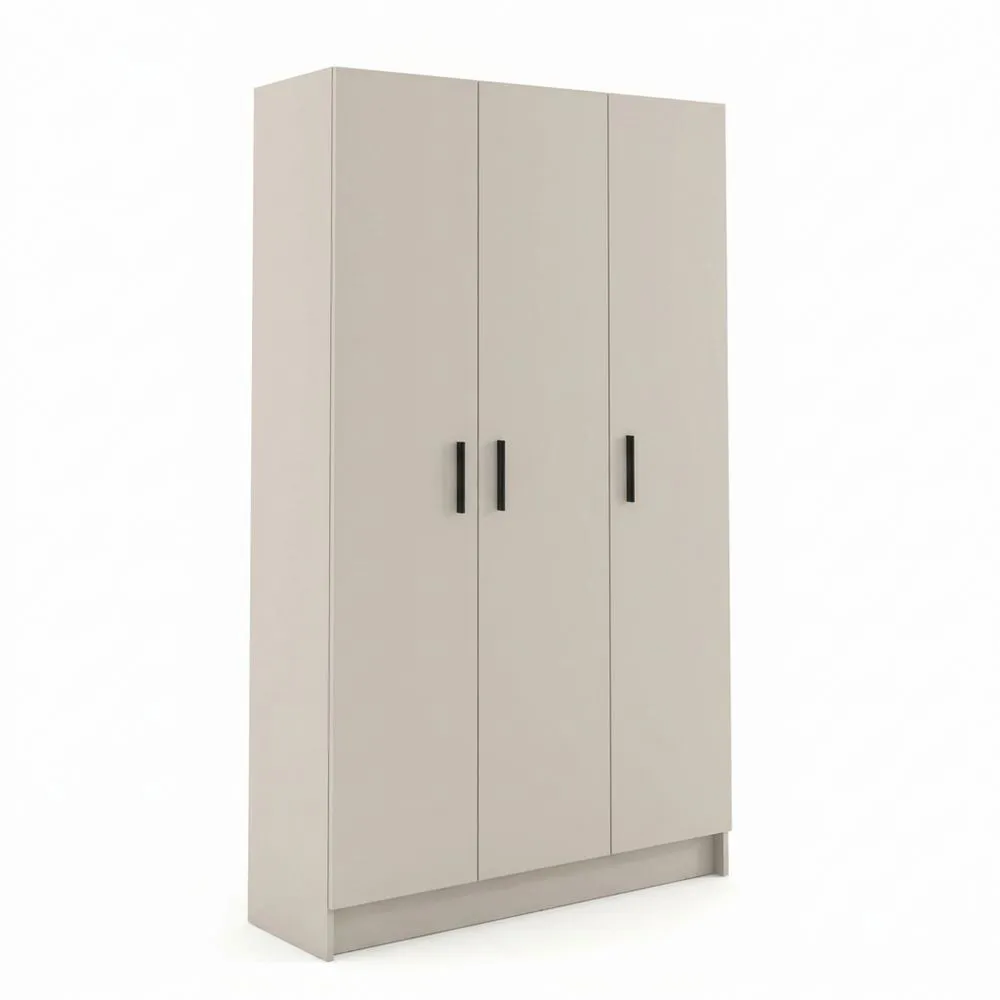 Armario Multiusos de 3 Puertas Acabado Crema