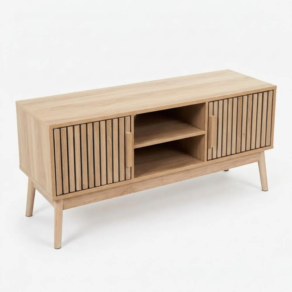 Mueble para TV Bajo, Estilo Contemporáneo, 117 x 48 x 40 cm, Marrón