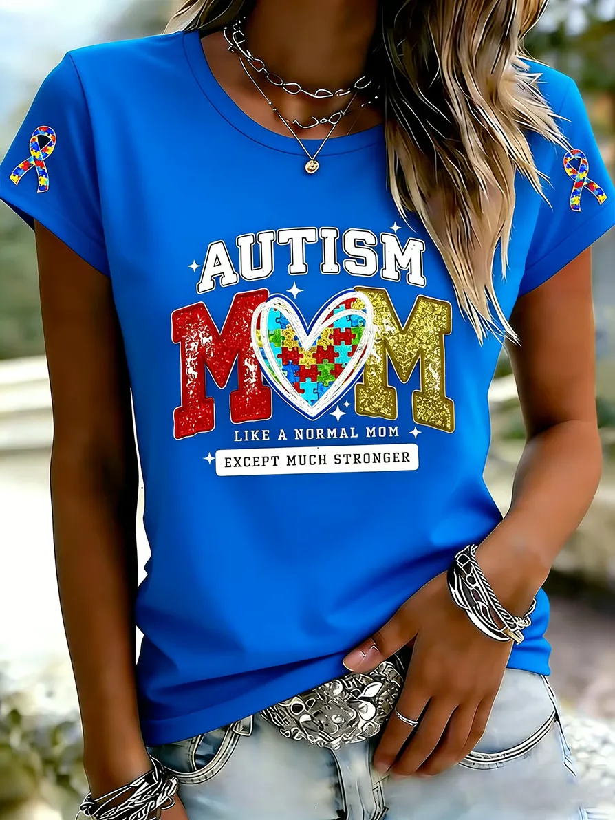 Women's Autism Acceptance Crew Neck T-shirt