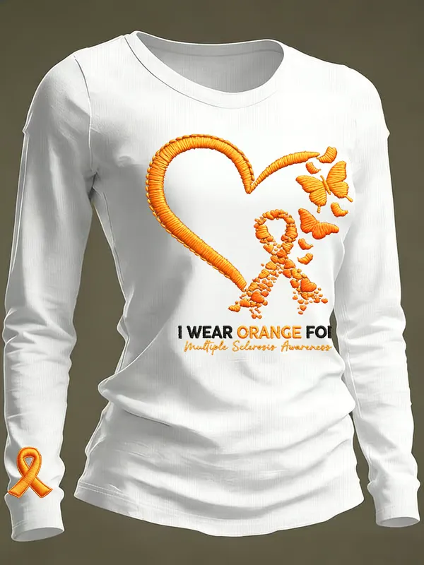 Women's Multiple Sclerosis Awareness Printed T-shirt Women's Multiple Sclerosis Awareness Printed T-shirt Women's Multi